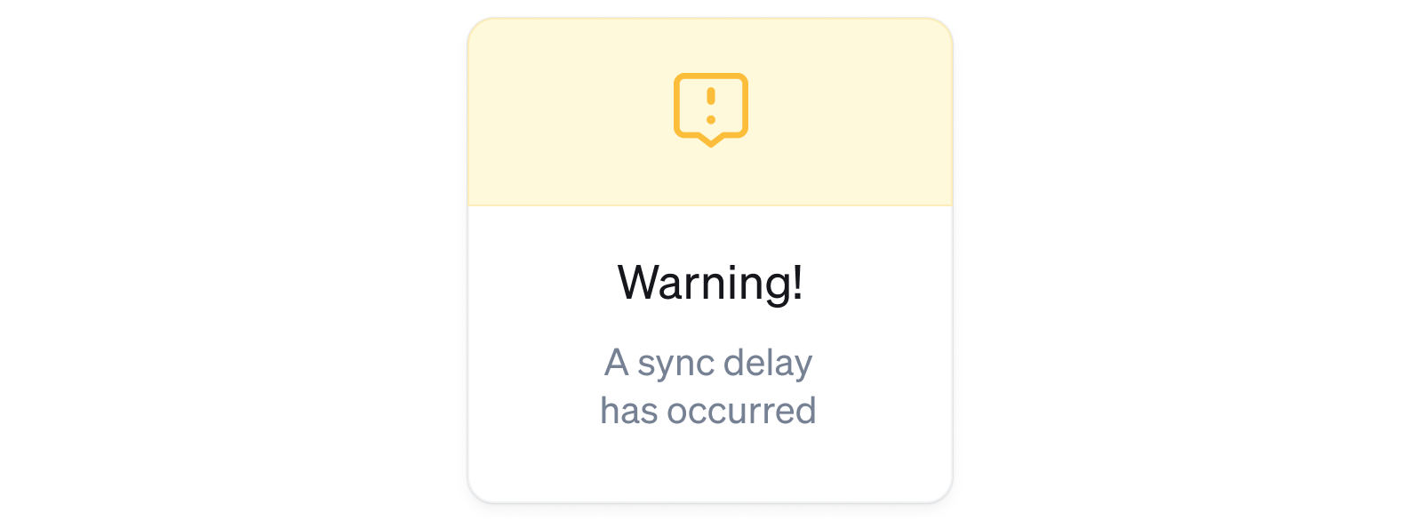 Warning